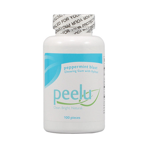 Peelu Chewing Gum Peppermint Blast With Xylitol - 100 Ea